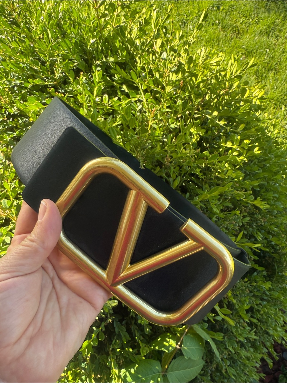 🖤😎VALENTINO Garavani 🖤😎VLOGO BUCKLE BELT 3”🖤😎size:32🖤😎